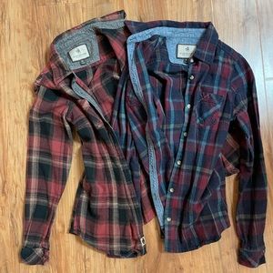 Two legendary whitetails flannels (XS)
